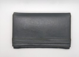 Vintage Grey Leather Clutch Shoulder Bag Andè Brand 70s Small Vtg 80s - £15.53 GBP