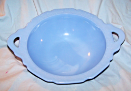 Vintage Jeannette Delphite Blue Cherry Blossom Bowl w/Handles-11 inches ... - $655.20 MXN