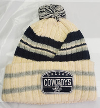 Dallas Cowboys 47 Brand Cream Hone Patch Cuffed Knit Stocking Cap - NFL - £17.24 GBP