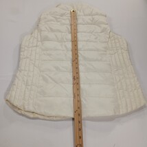 US Polo Assn 015111PC Women’s Cream Full Zip Sleeveles Puffer Vest Size XL  image 7