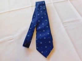 Cantini Made in Italy Tie Neck neckwear 59&quot; Long 3 5/8&quot; wide print Blue GUC - £14.17 GBP