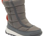 Sorel Youth Girls Snow Boots Whitney II Puffy Mid WP Size US 4 Quarry Se... - $52.47