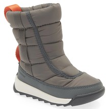 Sorel Youth Girls Snow Boots Whitney II Puffy Mid WP Size US 4 Quarry Sea Salt - £41.32 GBP