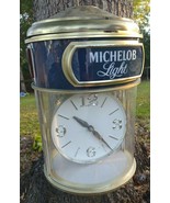 Vintage Michelob Beer Hanging Revolving Sign Bar Clock Anheuser Busch  A... - £134.11 GBP