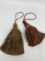 Taupe Raspberry Gold Green Decorative Fancy Key Tassel W/Loop  Traditional - $12.00