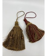 Taupe Raspberry Gold Green Decorative Fancy Key Tassel W/Loop  Traditional - $224.65 MXN