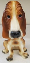 Vintage Breyer Molding Co. Sad Face Bassett Hound Dog Figure 7.5&quot; Plastic - £38.78 GBP