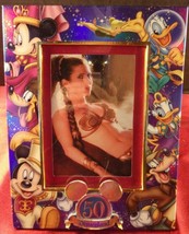 Disney 50TH Anniversary Photo Frame Featuring Disney Owned Star Wars Slave Leia - £32.26 GBP