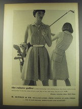 1956 B. Altman &amp; Co. Fashion Ad - The culotte Golfer - £14.30 GBP