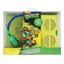 Teenage Mutant Ninja Turtles 3-In-1 Stereo Combo Pack Headphones Earbuds... - £39.46 GBP