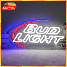 Bud Light Neon Sign Neon Beer Sign For Wall Light Up Signs For Man Cave ... - $49.49