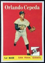 1958 Topps #343 Orlando Cepeda Rookie Reprint - MINT - San Francisco Giants - £1.57 GBP