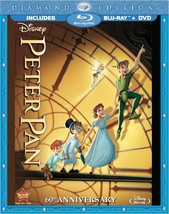 Disney&#39;s Peter Pan, Diamond Edition, 2-Disc Combo Pack (Blu-ray + DVD) - £27.83 GBP+