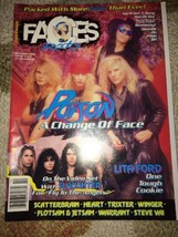 Faces Rocks Magazine-1990 - OCTOBER - Poison-Lita ford-Heart-Slaughter-S... - $12.99