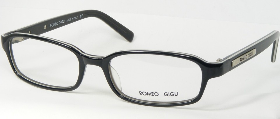 ROMEO GIGLI RG195 442 BLACK /WHITE GREY EYEGLASSES GLASSES FRAME 51-17-1... - $81.97