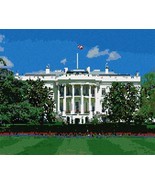 pepita Needlepoint Canvas: White House, 13&quot; x 10&quot; - £62.69 GBP
