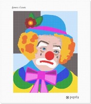 pepita Needlepoint Canvas: Down Clown, 10&quot; x 12&quot; - £60.75 GBP