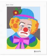 pepita Needlepoint Canvas: Down Clown, 10&quot; x 12&quot; - $76.00