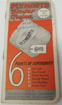 Plymouth Binder Twine Pocket Notebook 1940 Plymouth Cordage Co No. Plymo... - $15.15