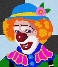 pepita Needlepoint Canvas: Up Clown, 10&quot; x 12&quot; - £60.76 GBP