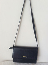 Liz Claiborne Leather Handbag Shoulder Evening Purse Clutch Navy Blue Lo... - £47.08 GBP