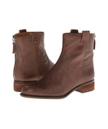 WOMENS NEW NINE WEST LEATHER BROWN ANKLE BOOTS SIZE 8 M - £39.33 GBP