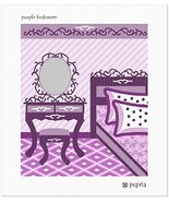 pepita Needlepoint Canvas: Purple Bedroom, 10&quot; x 12&quot; - £62.69 GBP