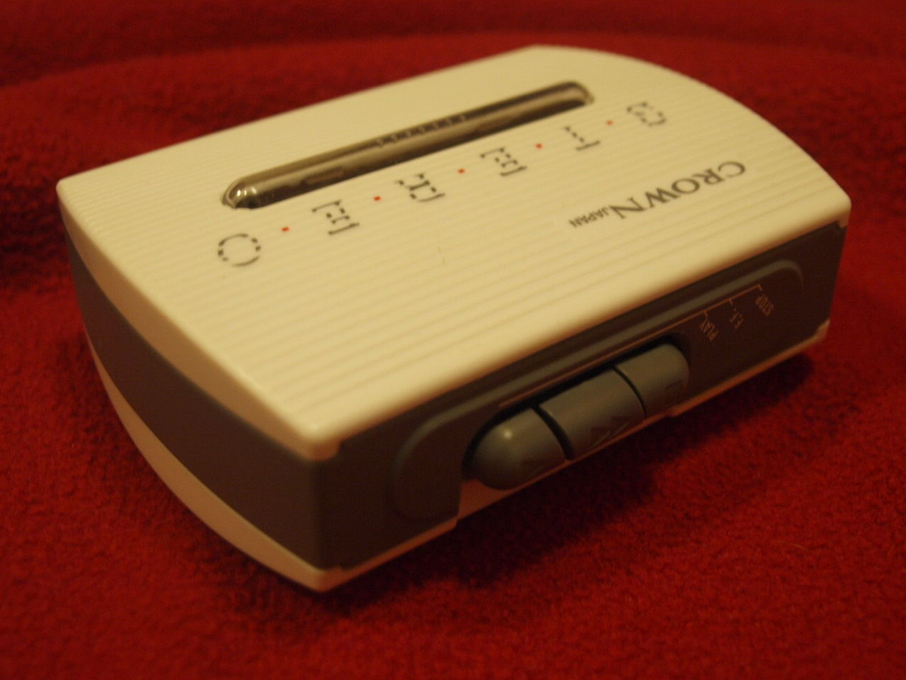 VINTAGE RARE CROWN SZY 8911A STEREO CASSETTE  PLAYER WALKMAN JAPAN - $32.24