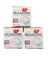 3X Vazalore Aspirin Capsules 81mg Low Dose 30 Liquid-Filled Capsules Exp... - $225.00