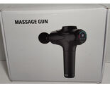 S Gun Percussive Massage Gun Black Deep Tissue Muscle Massager Multi Hea... - $14.82