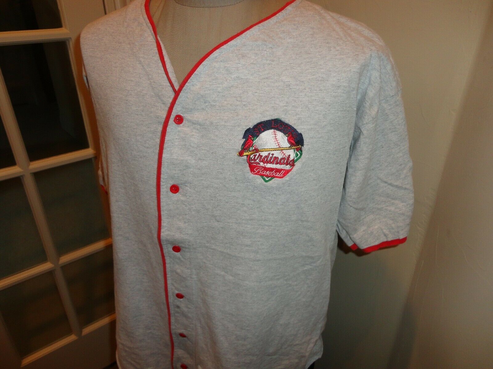 Vtg 1992 Collectors Series The Game St. Louis Cardinals MLB Gray Jersey Adult L - $37.45