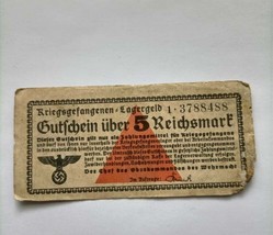 5 German Reichspfennig prisoner of war POW currency 1939 1944 lagergeld ... - £38.15 GBP