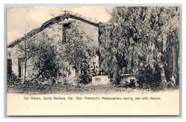 General Fremont Headquarters Santa Barbara California CA UNP UDB Postcard V10 - £4.63 GBP