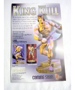 1999 Color Ad King Kull &amp; Conan Statues Hard Hero Enterprises, Murfreesb... - $10.96 CAD