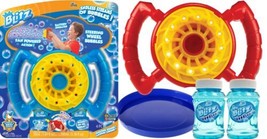 JA-RU Blitz Fan Bubble Wheel Blower w/ 2 Non Toxic Bubble Soap Solution (1 Pack) - £14.36 GBP