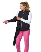 NWT Ladies JO FIT BLACK Full Zip Quilted Golf DUO Storm Jacket Vest M XL XXL image 3