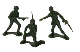 Army Men Toy Soldiers plastic military mixed LOT figures vtg Marx mpc usa mcm A2 - £11.03 GBP