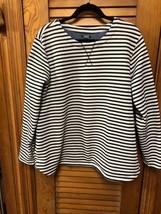 Izod Women&#39;s Heavy Knit Long Sleeve Stripe Top XXL - $25.00