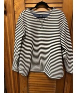 Izod Women&#39;s Heavy Knit Long Sleeve Stripe Top XXL - £19.61 GBP