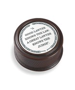 Lawyer&#39;s desk box with scrimshaw style engraving &quot;A Great Lawyer knows t... - $47.64 CAD