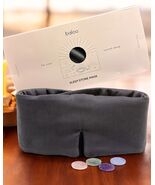 Baloo Silk Weightless Sleep Mask with Rose Quartz Stone in Grey - $1,279.50 MXN