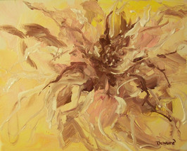 Original Aceo (2.5x3.5) Floral Abstract Art Reproduction  - £4.05 GBP