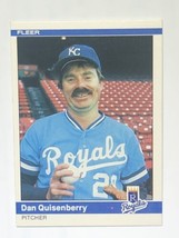 Dan Quisenberry 1984 Fleer #354 Kansas City Royals MLB Baseball Card - £0.78 GBP