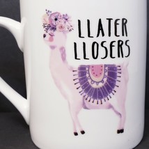 Hazel &amp; Co &quot;Llater Llosers&quot; Llama 20 oz. Ceramic Coffee Mug Cup - £12.00 GBP