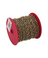 BARON MFG Chain NO19 Oval BRSS-PLTD 82FT 7191 - $84.67 CAD
