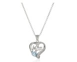 Sterling silver mom heart pendant necklace gift thumb155 crop