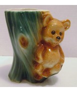 Vintage Royal Copley Brown Teddy Bear Pottery Ceramic Planter - £15.72 GBP