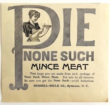 None-Such Mince Meat Pies 1894 Advertisement Victorian Syracuse NY 1 ADBN1oo - £11.76 GBP