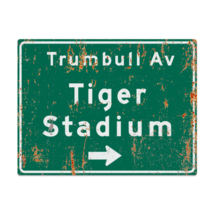 Retro Tiger Stadium Highway Metal Sign - £18.79 GBP+