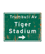 Retro Tiger Stadium Highway Metal Sign - $24.00 - $34.00